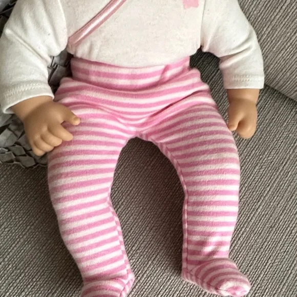 American Girl bitty baby Doll with White and Pink Outfit - Picture 5 of 11